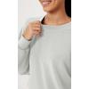 imageODODOS Modal Soft Oversized Sweatshirts for Women Crew Neck Long Sleeve Relaxed Pullover TopsFrosted Mint