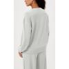 imageODODOS Modal Soft Oversized Sweatshirts for Women Crew Neck Long Sleeve Relaxed Pullover TopsFrosted Mint