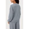 imageODODOS Modal Soft Oversized Sweatshirts for Women Crew Neck Long Sleeve Relaxed Pullover TopsGrey Blue