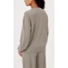 imageODODOS Modal Soft Oversized Sweatshirts for Women Crew Neck Long Sleeve Relaxed Pullover TopsKhaki
