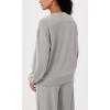 imageODODOS Modal Soft Oversized Sweatshirts for Women Crew Neck Long Sleeve Relaxed Pullover TopsLight Gray