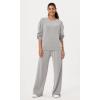 imageODODOS Modal Soft Oversized Sweatshirts for Women Crew Neck Long Sleeve Relaxed Pullover TopsLight Gray