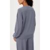 imageODODOS Modal Soft Oversized Sweatshirts for Women Crew Neck Long Sleeve Relaxed Pullover TopsPurple Gray