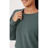 imageODODOS Modal Soft Oversized Sweatshirts for Women Crew Neck Long Sleeve Relaxed Pullover TopsSlate Green