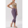imageODODOS ODCLOUD Crossover 78 Leggings with Back Pocket for Women 23quot  25quot  28quot V High Wasit Lounge Yoga PantsAsh Violet