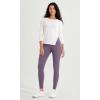 imageODODOS ODCLOUD Crossover 78 Leggings with Back Pocket for Women 23quot  25quot  28quot V High Wasit Lounge Yoga PantsAsh Violet