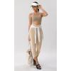 imageODODOS ODCLOUD Crossover 78 Leggings with Back Pocket for Women 23quot  25quot  28quot V High Wasit Lounge Yoga PantsBeige