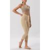 imageODODOS ODCLOUD Crossover 78 Leggings with Back Pocket for Women 23quot  25quot  28quot V High Wasit Lounge Yoga PantsBeige