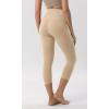 imageODODOS ODCLOUD Crossover 78 Leggings with Back Pocket for Women 23quot  25quot  28quot V High Wasit Lounge Yoga PantsBeige