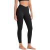 imageODODOS ODCLOUD Crossover 78 Leggings with Back Pocket for Women 23quot  25quot  28quot V High Wasit Lounge Yoga PantsBlack