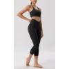 imageODODOS ODCLOUD Crossover 78 Leggings with Back Pocket for Women 23quot  25quot  28quot V High Wasit Lounge Yoga PantsBlack