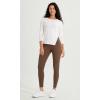 imageODODOS ODCLOUD Crossover 78 Leggings with Back Pocket for Women 23quot  25quot  28quot V High Wasit Lounge Yoga PantsBrunette