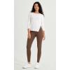 imageODODOS ODCLOUD Crossover 78 Leggings with Back Pocket for Women 23quot  25quot  28quot V High Wasit Lounge Yoga PantsBrunette