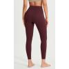 imageODODOS ODCLOUD Crossover 78 Leggings with Back Pocket for Women 23quot  25quot  28quot V High Wasit Lounge Yoga PantsBurgundy