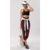 imageODODOS ODCLOUD Crossover 78 Leggings with Back Pocket for Women 23quot  25quot  28quot V High Wasit Lounge Yoga PantsBurgundy