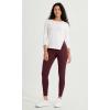 imageODODOS ODCLOUD Crossover 78 Leggings with Back Pocket for Women 23quot  25quot  28quot V High Wasit Lounge Yoga PantsBurgundy