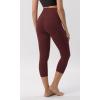imageODODOS ODCLOUD Crossover 78 Leggings with Back Pocket for Women 23quot  25quot  28quot V High Wasit Lounge Yoga PantsBurgundy
