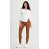 imageODODOS ODCLOUD Crossover 78 Leggings with Back Pocket for Women 23quot  25quot  28quot V High Wasit Lounge Yoga PantsCaramel