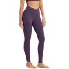 imageODODOS ODCLOUD Crossover 78 Leggings with Back Pocket for Women 23quot  25quot  28quot V High Wasit Lounge Yoga PantsDark Purple