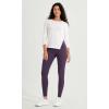 imageODODOS ODCLOUD Crossover 78 Leggings with Back Pocket for Women 23quot  25quot  28quot V High Wasit Lounge Yoga PantsDark Purple