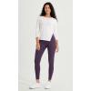 imageODODOS ODCLOUD Crossover 78 Leggings with Back Pocket for Women 23quot  25quot  28quot V High Wasit Lounge Yoga PantsDark Purple