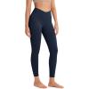 imageODODOS ODCLOUD Crossover 78 Leggings with Back Pocket for Women 23quot  25quot  28quot V High Wasit Lounge Yoga PantsDeep Navy