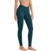 imageODODOS ODCLOUD Crossover 78 Leggings with Back Pocket for Women 23quot  25quot  28quot V High Wasit Lounge Yoga PantsForest Teal