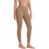 imageODODOS ODCLOUD Crossover 78 Leggings with Back Pocket for Women 23quot  25quot  28quot V High Wasit Lounge Yoga PantsLight Brown
