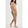 imageODODOS ODCLOUD Crossover 78 Leggings with Back Pocket for Women 23quot  25quot  28quot V High Wasit Lounge Yoga PantsLight Brown