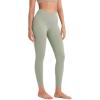 imageODODOS ODCLOUD Crossover 78 Leggings with Back Pocket for Women 23quot  25quot  28quot V High Wasit Lounge Yoga PantsLime Stone