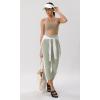imageODODOS ODCLOUD Crossover 78 Leggings with Back Pocket for Women 23quot  25quot  28quot V High Wasit Lounge Yoga PantsLime Stone