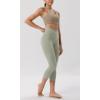 imageODODOS ODCLOUD Crossover 78 Leggings with Back Pocket for Women 23quot  25quot  28quot V High Wasit Lounge Yoga PantsLime Stone