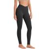 imageODODOS ODCLOUD Crossover 78 Leggings with Back Pocket for Women 23quot  25quot  28quot V High Wasit Lounge Yoga PantsOnyx Black Grey