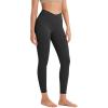 imageODODOS ODCLOUD Crossover 78 Leggings with Back Pocket for Women 23quot  25quot  28quot V High Wasit Lounge Yoga PantsOnyx Black Grey