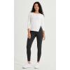 imageODODOS ODCLOUD Crossover 78 Leggings with Back Pocket for Women 23quot  25quot  28quot V High Wasit Lounge Yoga PantsOnyx Black Grey