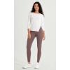 imageODODOS ODCLOUD Crossover 78 Leggings with Back Pocket for Women 23quot  25quot  28quot V High Wasit Lounge Yoga PantsPurple Taupe