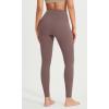 imageODODOS ODCLOUD Crossover 78 Leggings with Back Pocket for Women 23quot  25quot  28quot V High Wasit Lounge Yoga PantsPurple Taupe