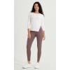imageODODOS ODCLOUD Crossover 78 Leggings with Back Pocket for Women 23quot  25quot  28quot V High Wasit Lounge Yoga PantsPurple Taupe