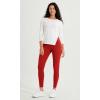 imageODODOS ODCLOUD Crossover 78 Leggings with Back Pocket for Women 23quot  25quot  28quot V High Wasit Lounge Yoga PantsRed