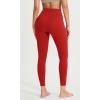 imageODODOS ODCLOUD Crossover 78 Leggings with Back Pocket for Women 23quot  25quot  28quot V High Wasit Lounge Yoga PantsRed