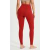 imageODODOS ODCLOUD Crossover 78 Leggings with Back Pocket for Women 23quot  25quot  28quot V High Wasit Lounge Yoga PantsRed