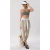 imageODODOS ODCLOUD Crossover 78 Leggings with Back Pocket for Women 23quot  25quot  28quot V High Wasit Lounge Yoga PantsShaker Beige