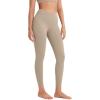 imageODODOS ODCLOUD Crossover 78 Leggings with Back Pocket for Women 23quot  25quot  28quot V High Wasit Lounge Yoga PantsShaker Beige