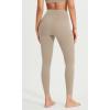 imageODODOS ODCLOUD Crossover 78 Leggings with Back Pocket for Women 23quot  25quot  28quot V High Wasit Lounge Yoga PantsShaker Beige