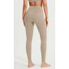 imageODODOS ODCLOUD Crossover 78 Leggings with Back Pocket for Women 23quot  25quot  28quot V High Wasit Lounge Yoga PantsShaker Beige