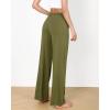imageODODOS Womens Lounge Pants with Pockets Drawstring Lightweight Loose Comfy Casual Pajama Pants2830quot InseamArmy