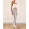 imageODODOS Womens Lounge Pants with Pockets Drawstring Lightweight Loose Comfy Casual Pajama Pants2830quot InseamLight Beige