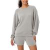 imageODODOS Modal Soft Oversized Sweatshirts for Women Crew Neck Long Sleeve Relaxed Pullover TopsLight Gray