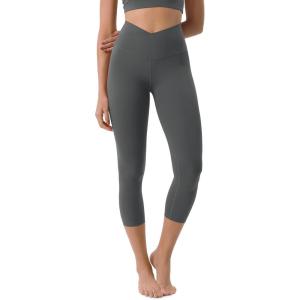 imageODODOS ODCLOUD Crossover 78 Leggings with Back Pocket for Women 23quot  25quot  28quot V High Wasit Lounge Yoga PantsCharcoal