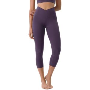 imageODODOS ODCLOUD Crossover 78 Leggings with Back Pocket for Women 23quot  25quot  28quot V High Wasit Lounge Yoga PantsDark Purple
